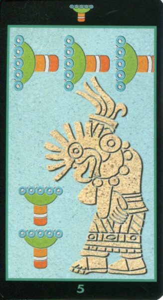 Таро Майя (Mayan Tarot) %% 5 чаш