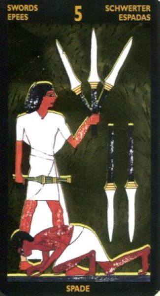 Таро Нефертари царицы красоты I Tarocchi Di Nefertari %% 10 мечей