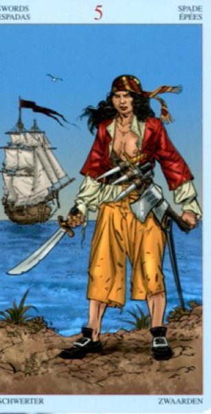Таро Пиратов Карибского моря %% 6 пентаклей