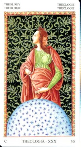 Таро Мантеньи Серебряное Пасьянсное (Mantegna Tarot) %% II Жрица