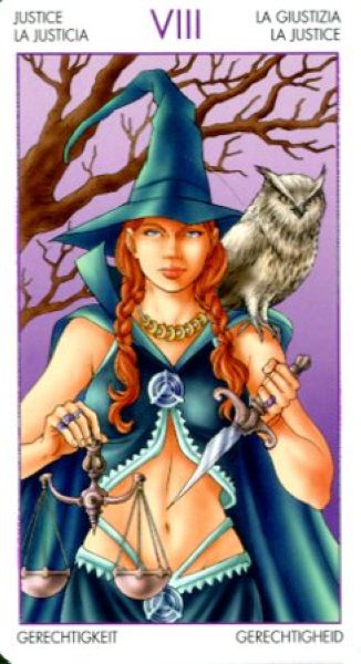 Witchy Tarot. Таро Ведьм (карты + книга «Модная ведьма») %% VIII Сила
