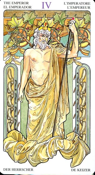 Таро Галерея (Art Nouveau). Старшие Арканы %% IV Император