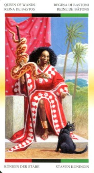 Таро Афро-Американское (African American Tarot) %% Королева мечей