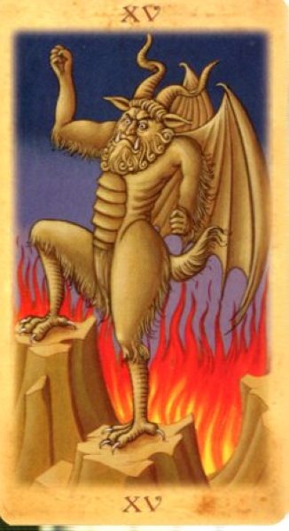 Medieval Tarot. Средневековое Таро %% XV Дьявол