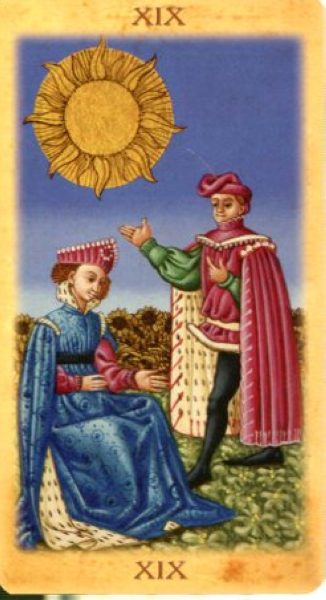 Medieval Tarot. Средневековое Таро %% XIX Солнце