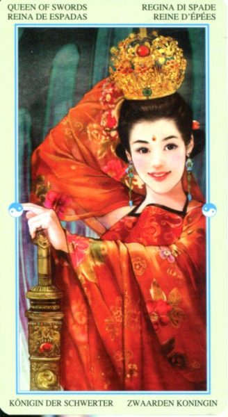 China Tarot. Китайское Таро %% Королева пентаклей