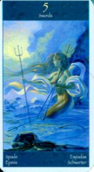 Мини Таро Волшебный Мир Сирен (Mini Tarot Of Mermaids) %% 5 пентаклей