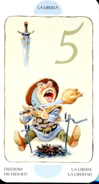Tarot of the Gnomes. Таро Гномов (мини) %% Паж жезлов