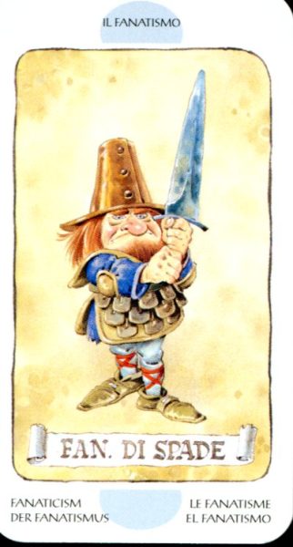 Tarot of the Gnomes. Таро Гномов (мини) %% 3 мечей