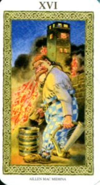 Tarot of Druids. Таро Друидов (мини) %% XVI Башня