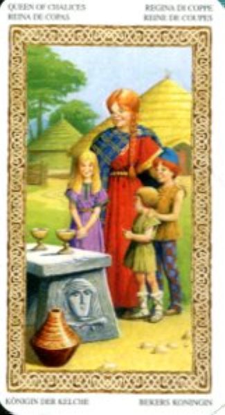 Tarot of Druids. Таро Друидов (мини) %% Королева чаш