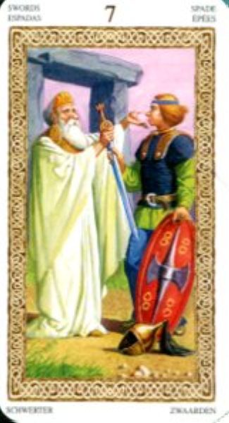 Tarot of Druids. Таро Друидов (мини) %% 7 пентаклей
