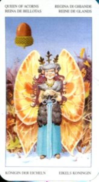 Мини Таро Сказка Леса (Mini Tarot Fairy) %% Королева мечей