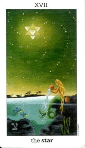 Sun and Moon Tarot. Таро Солнца и Луны %% XVII Звезда