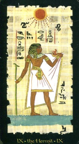Egyptian Tarot. Египетское Таро (Старшие Арканы) %% IX Отшельник