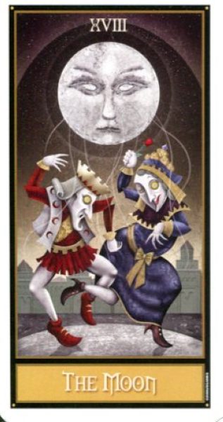Deviant Moon Tarot. Таро безумной луны %% XVIII Луна