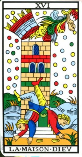 Tarot de Marseille Jodorowsky. Марсельское Жодоровски %% XVI Башня