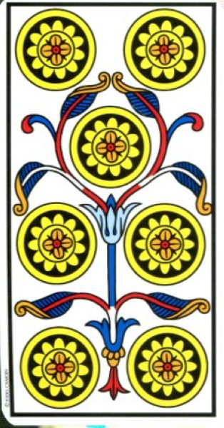 Tarot de Marseille Jodorowsky. Марсельское Жодоровски %% 7 мечей