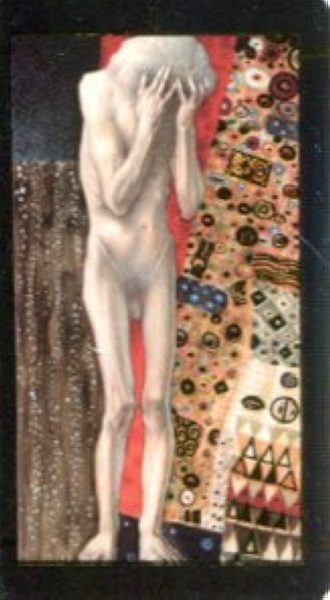 Мини Таро Климта. Klimt Tarot. Позолоченное %% 0 Шут