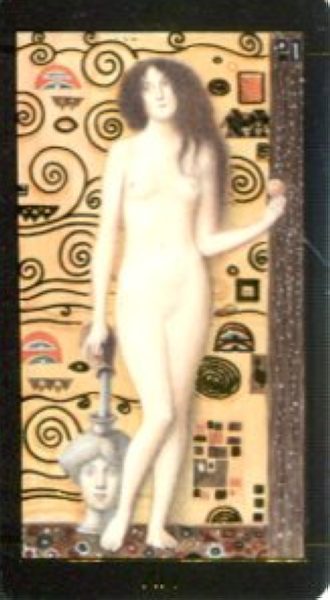 Мини Таро Климта. Klimt Tarot. Позолоченное %% XIV Умеренность