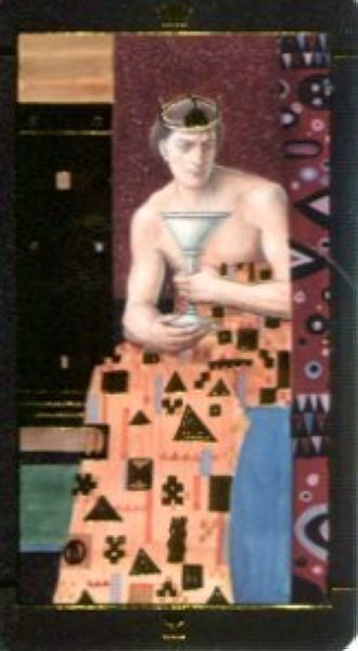 Мини Таро Климта. Klimt Tarot. Позолоченное %% Король чаш
