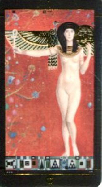 Мини Таро Климта. Klimt Tarot. Позолоченное %% Туз жезлов