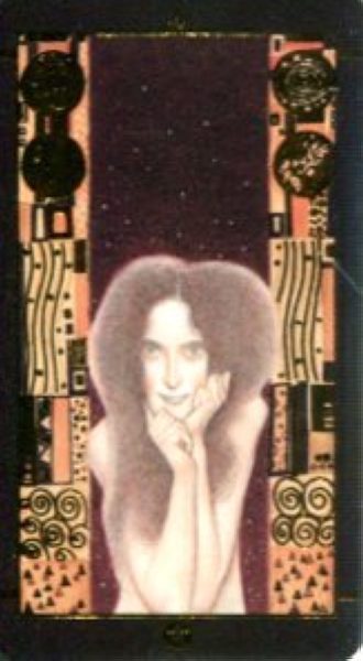 Мини Таро Климта. Klimt Tarot. Позолоченное %% 4 жезлов