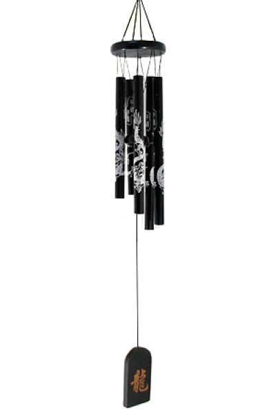 Колокольчики ветра Драконы, бамбук, металл, 61 см %% иллюстрация 1