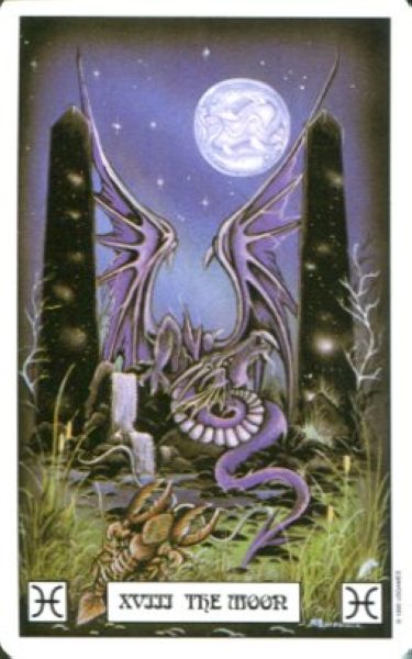 Dragon Tarot. Таро Дракона %% XVIII Луна