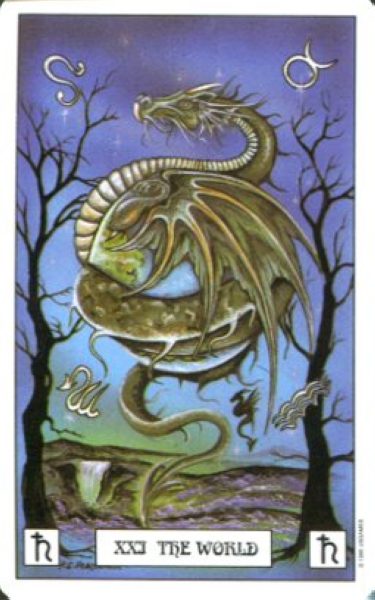 Dragon Tarot. Таро Дракона %% XXI Мир