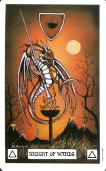Dragon Tarot. Таро Дракона %% Рыцарь мечей
