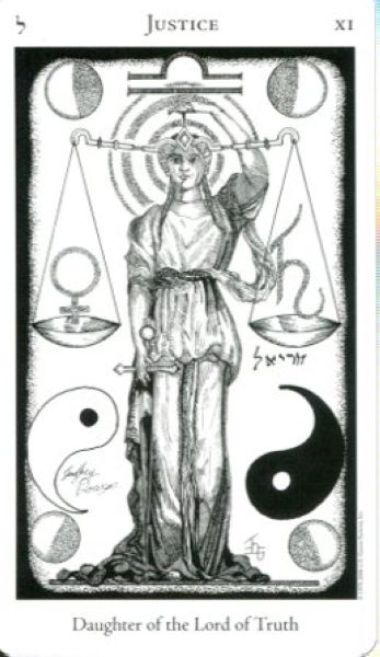 The Hermetic Tarot. Герметик таро %% XI Справедливость