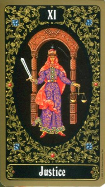 Russian Tarot of St. Petersburg. Русское Таро Санкт-Петербурга %% XI Справедливость