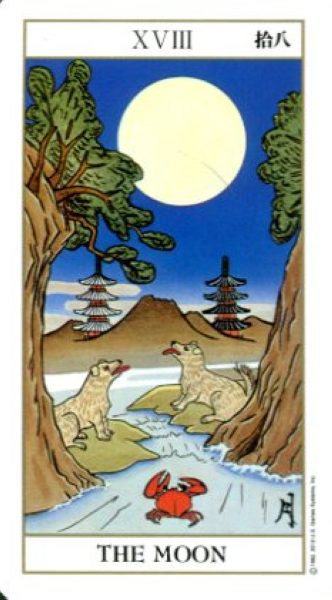 Ukiyoe Tarot. Японское Таро %% XVIII Луна