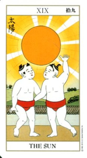Ukiyoe Tarot. Японское Таро %% XIX Солнце