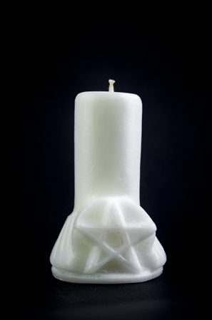 Белая свеча Пентаграмма %% обложка 1