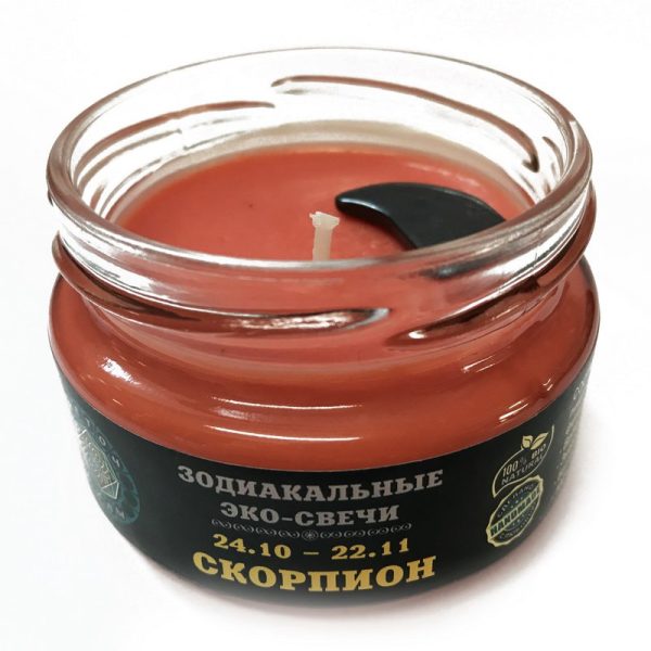 Эко-свеча Скорпион, 7х5 см %% обложка 1