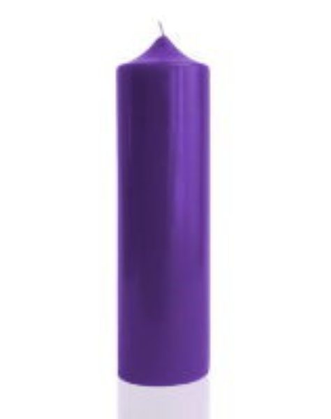 Свеча Алтарная фиолетовая 15 см %% обложка 1