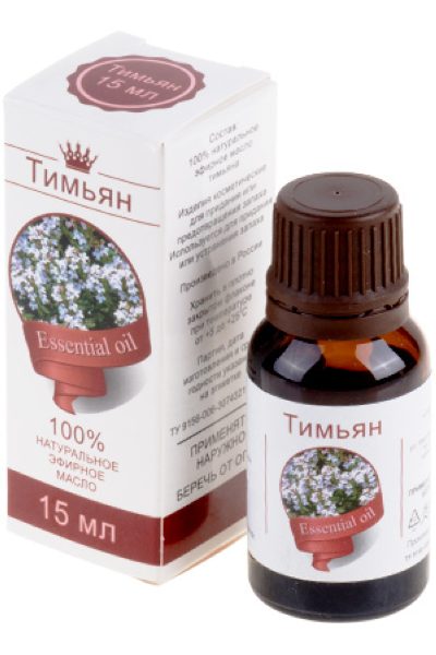 Тимьян 15 мл 100% эфирное масло %% обложка 1