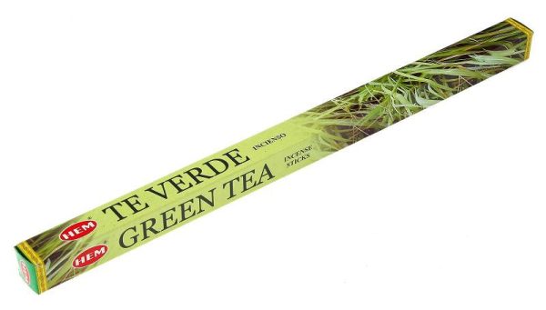 Благовония HEM Зеленый Чай (Green Tea) четырехгранник 8 шт %% обложка 1