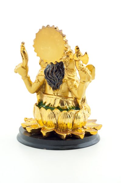 Статуэтка Ганеша золотой на подставке (NS29A) %% иллюстрация 2