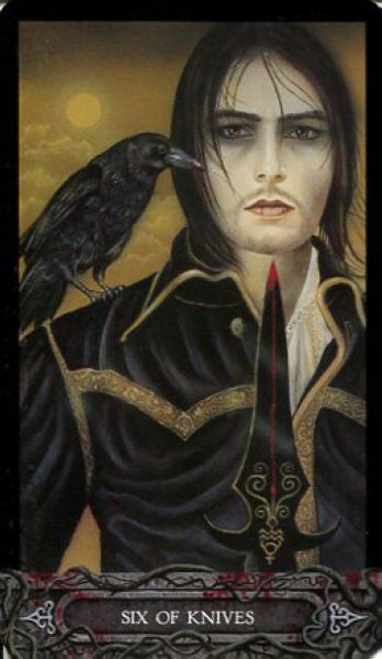 Таро Вампиров. Tarot of Vampyres %% 6 мечей