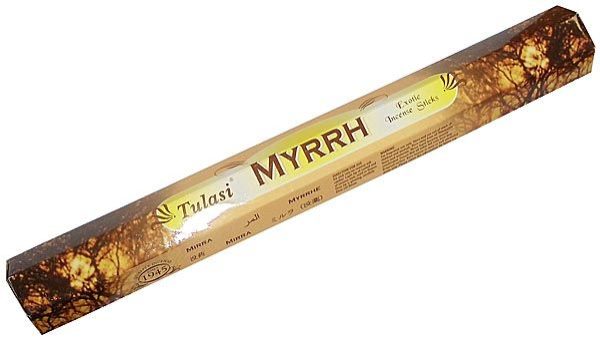 Благовония SARATHI Мирра (Myrrh) шестигранник 20 шт %% Обложка