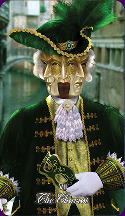 Venetian Carnival Tarot. Таро Венецианского Карнавала %% 7 Колесница