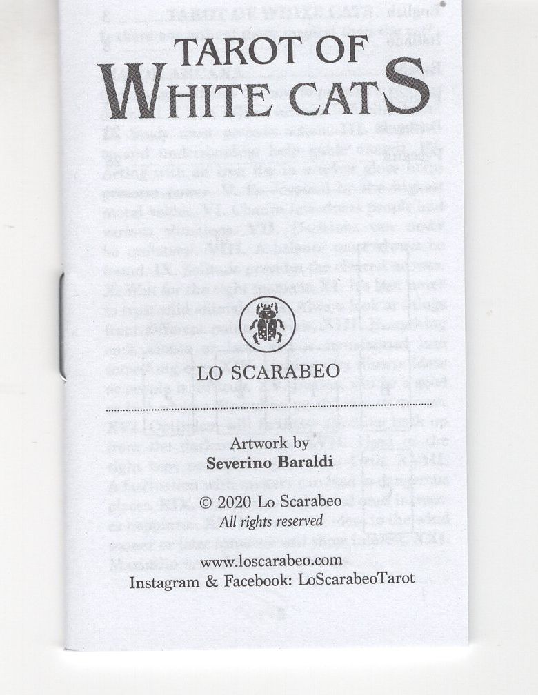 Tarot of White Cats. Таро Белых кошек (мини) %% инструкция 1