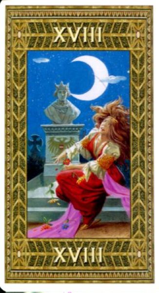 Таро Принцесс (The Tarot of the Princesses) %% XVIII Луна
