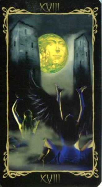 Таро Темных Ангелов (Dark Angels Tarot) %% XVIII Луна