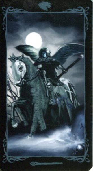 Таро Темных Ангелов (Dark Angels Tarot) %% Рыцарь мечей
