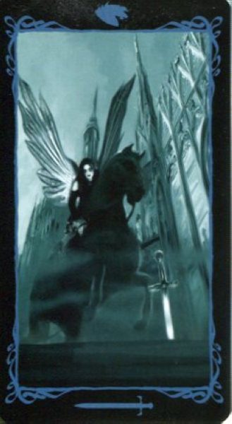 Таро Темных Ангелов (Dark Angels Tarot) %% Рыцарь пентаклей