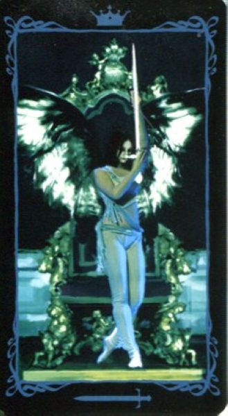 Таро Темных Ангелов (Dark Angels Tarot) %% Королева пентаклей